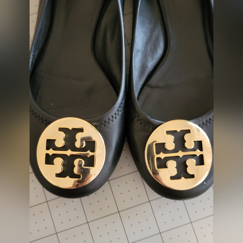Tory Burch Black Ballet Flats - Picture 8 of 9